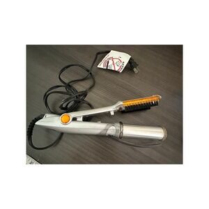 InStyler Rotating Hot Iron Hair Styler Brush 1.25" inch Barrel Silver IS1001